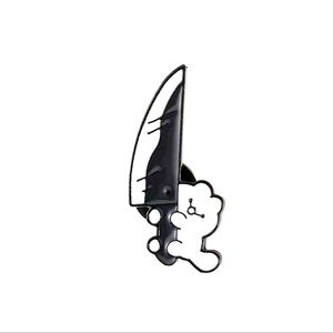 Brand new Cartoon Knife Cat Alloy Pin